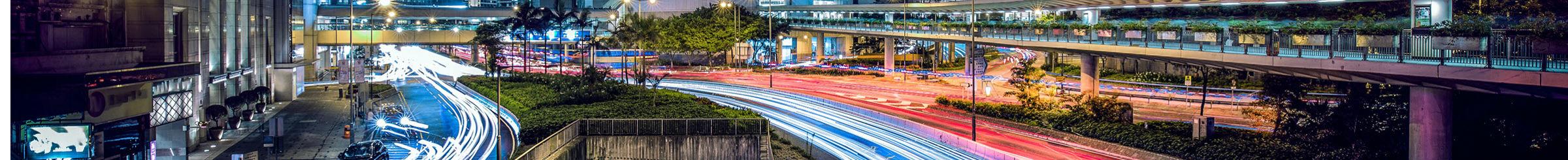 City traffic at night